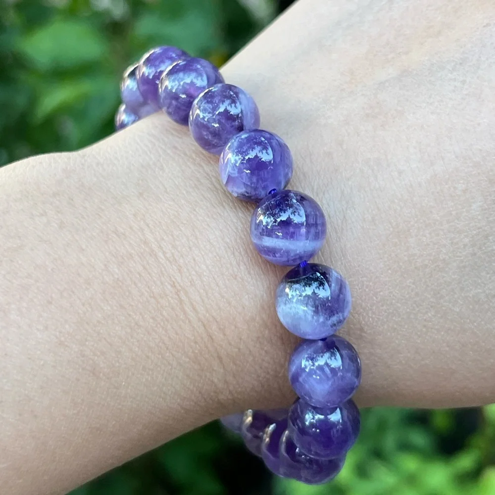 10.5mm‎ stretchable dream amethyst bracelet